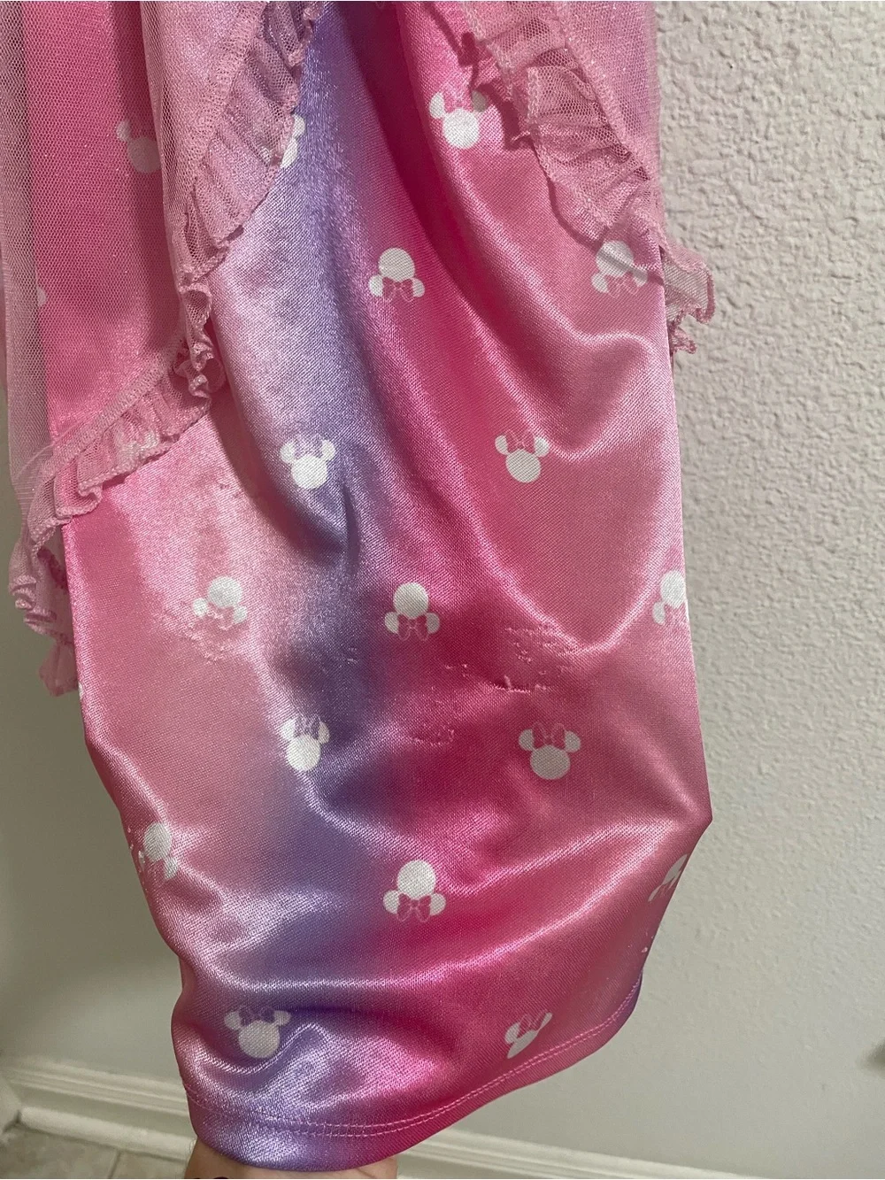 Disney Pink Minnie & Daisy Gradient Ruffle Nightgown